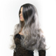 Парик длинный волнистый Fetish Hair балаяж серебристый, 65 см