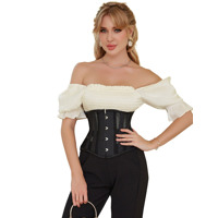 Корсет из сетки Star Night Steel Bones Grid Corsets с крючками и шнуровкой, черный, L (без коробки) Корсет из сетки Star Night Steel Bones Grid Corsets с крючками и шнуровкой, черный, L (без коробки)