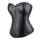 Корсет с застежкой молнией Star Night Sexy Leather и шнуровкой, черный, XL (без коробки)