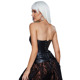 Корсет с застежкой молнией Star Night Sexy Leather и шнуровкой, черный, S (без коробки)