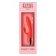 Вибратор кролик Every Night Toys с отростком для стимуляции клитора, красный