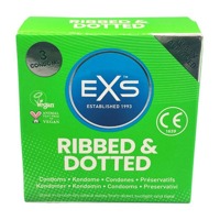 Стимулюючі презервативи EXS Ribbed & Dotted «Ребристі та точкові» (ціна за пачку, 3 шт.) Стимулюючі презервативи EXS Ribbed & Dotted «Ребристі та точкові» (ціна за пачку, 3 шт.)