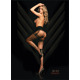 Колготки Ballerina's Secret Black Secret с имитацией чулков и узорами, черные, S/M
