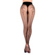 Прозрачные колготки с черным узором Ballerina´s Secret (20 den) и стрелкой сзади, черные