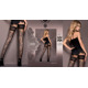Чулки черные с фантазийными узорами Ballerina's Secret 416 (20 den), L/XL