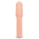 Насадка на пенис Size-Up Penis Extender с 3 эрекционными кольцами в наборе, бежевая