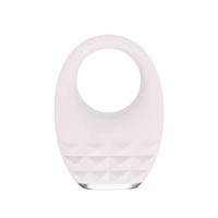 Вибрационное эрекционное кольцо Every Night Toys с подсветкой, белое