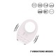 Вибрационное эрекционное кольцо Every Night Toys с подсветкой, белое