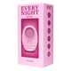 Вибрационное эрекционное кольцо Every Night Toys с подсветкой, белое