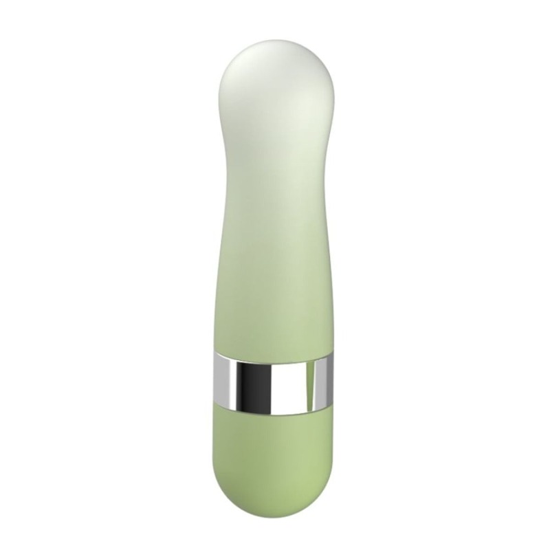 Вибропуля многоскоростная Every Night Toys с 10 режимами вибрации, зеленый градиент