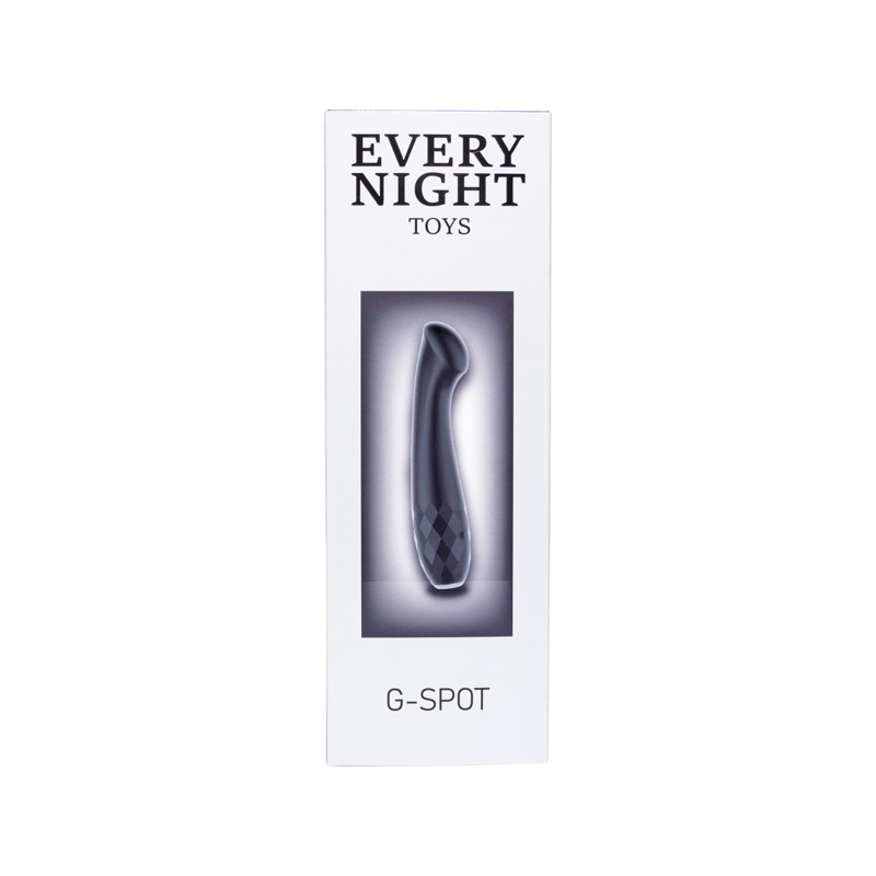 Вибратор с ярко выраженной головкой Every Night Toys для точки G, черный