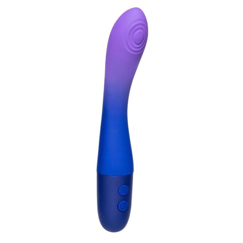 Вибратор с пульсатором Every Night Toys для точки G, сине-фиолетовый градиент