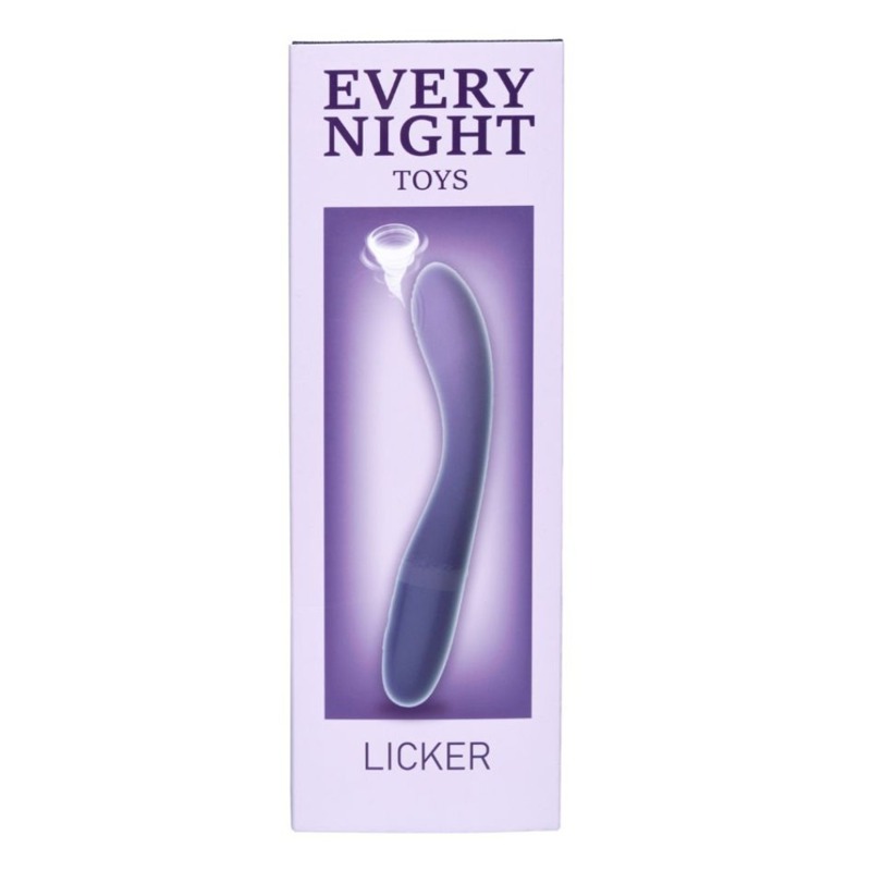 Вибратор с пульсатором Every Night Toys для точки G, сине-фиолетовый градиент