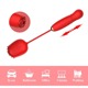 Вакуумный стимулятор в виде розы Every Night Toys с пульсацией, красный