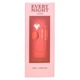 Вакуумный стимулятор в виде розы Every Night Toys с пульсацией, красный