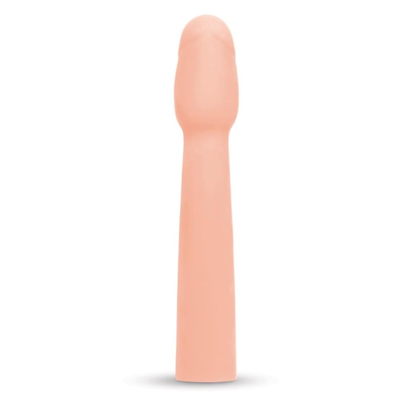 Насадка на пенис Size-Up Penis Entender с 3 эрекционными кольцами в наборе, бежевая
