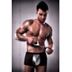 Распродажа!!! Мужские шорты с блестящим гульфиком Passion 002 SHORT black S/M