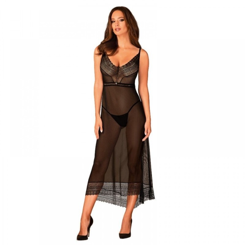 Пеньюар длинный Obssesive Estiqua chemise XL/2XL
