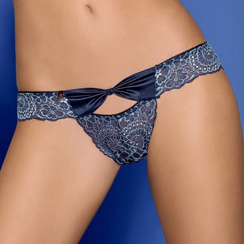 Трусики сині Obsessive Auroria Panties L / XL