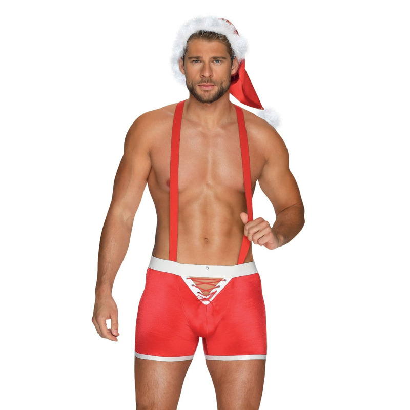 Новогодний костюм Санта Клауса Obsessive Mr. Claus, красно-белый, L\XL