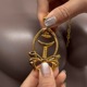 Зажимы для сосков UPKO Pulling Chain Nipple Clamps с цепочкой-ожерельем, золотистые