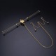 Зажимы для сосков с вибрацией UPKO Double Bar Vibration Nipple и клиторальная цепь, золотистые