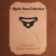 Ошейник черный из кожи UPKO Mystic Bond Collection с зажимами для сосков