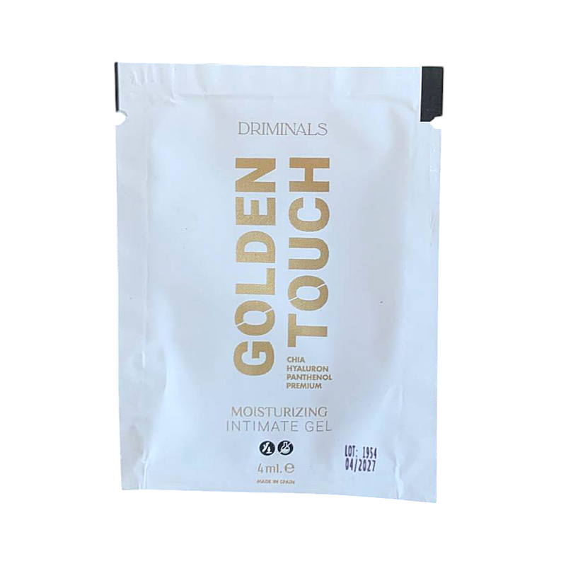 Пробник/Лубрикант на водной основе Driminals Golden Touch с чиа и гиалуроновой кислотой, 4 мл