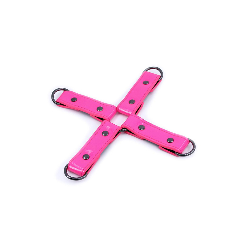 Крестообразная система фиксации NS Novelties Electra Hog Tie, розовый