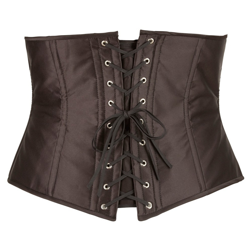 Корсет с открытым бюстом Cottelli Collection Underbust Corset со шнуровкой, черный, XL