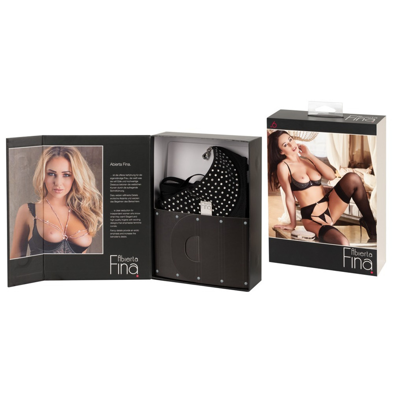 Комплект белья Rhinestone Shelf Bra Set 80B/M