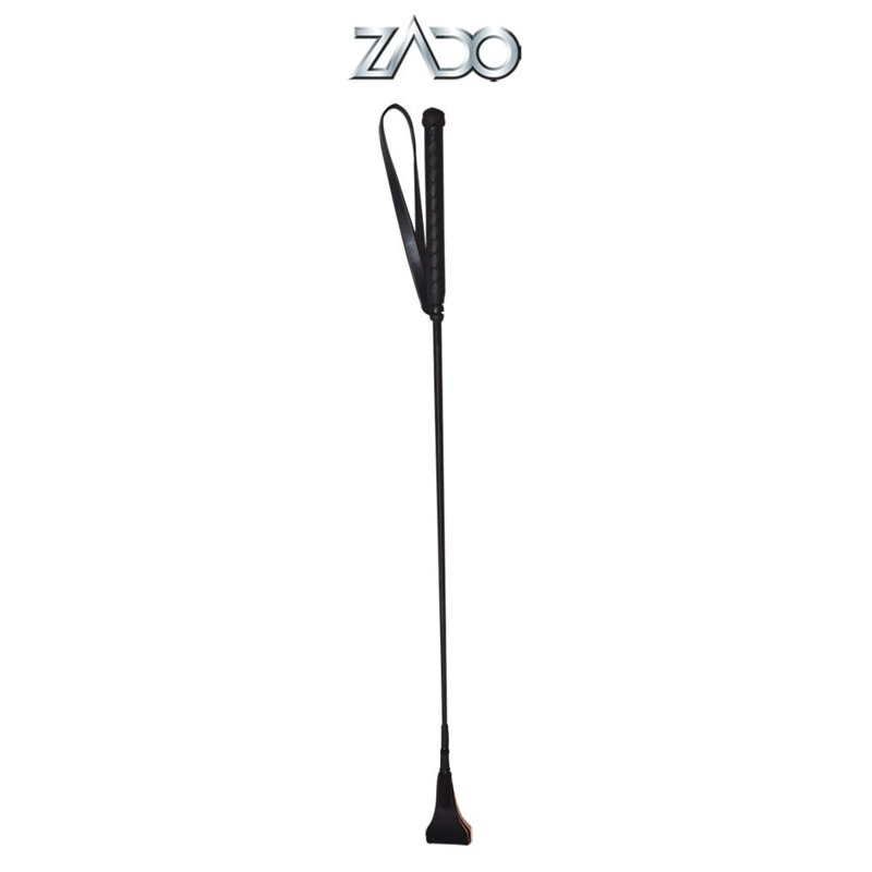 Стек Zado Leather Crop с мягким кожаным наконечником, черный