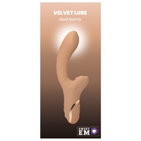 Вібратор для точки G з вакуумним стимулятором клітора Sweet Em Velvet Lure бежевий Вібратор для точки G з вакуумним стимулятором клітора Sweet Em Velvet Lure бежевий