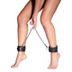 Кандалы на ноги ZADO FETISH из натуральной кожи, черные