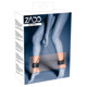 Кандалы на ноги ZADO FETISH из натуральной кожи, черные