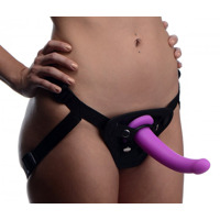 Страпон с кольцевой крепью Navigator Silicone G-Spot Dildo фиолетовый