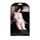 Бодистокинг в мелкую сетку, с интимным вырезом Sheer Fantasy, белый, Queen Size
