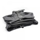 Бондажная смирительная рубашка, экокожа, черная, One Size