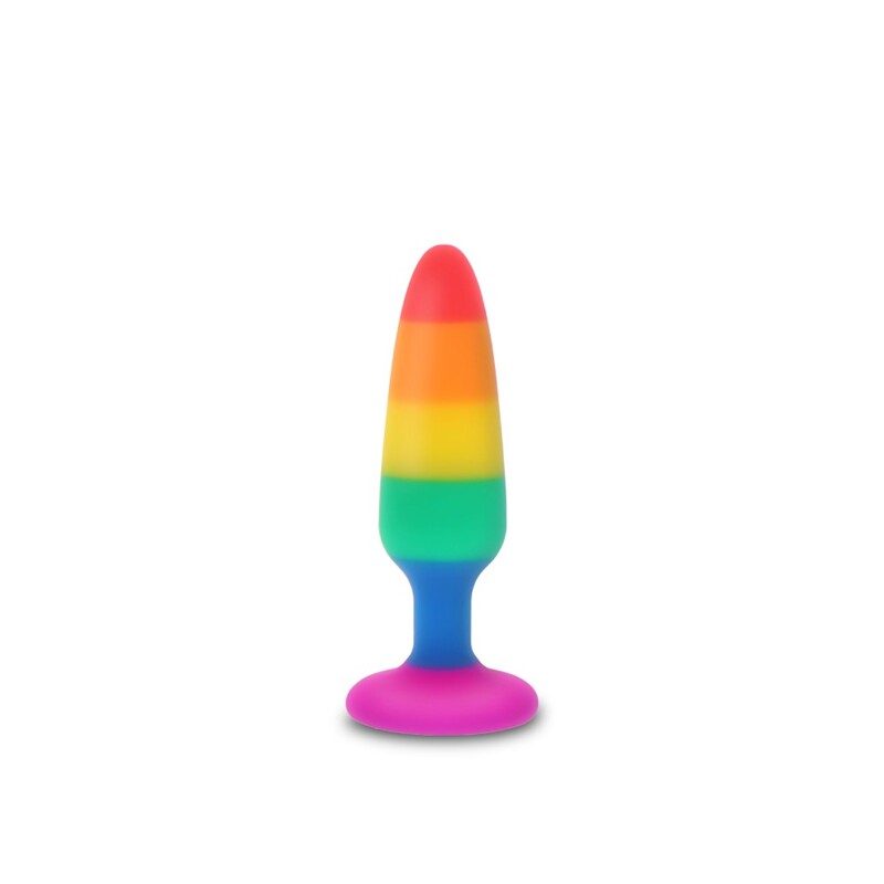 Анальная пробка TOY JOY Twink, M, разноцветная, 11 х 3 см