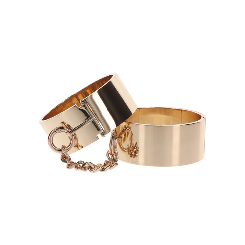 Наручники золотистые металлические Slave Wrist Cuffs TABOOM