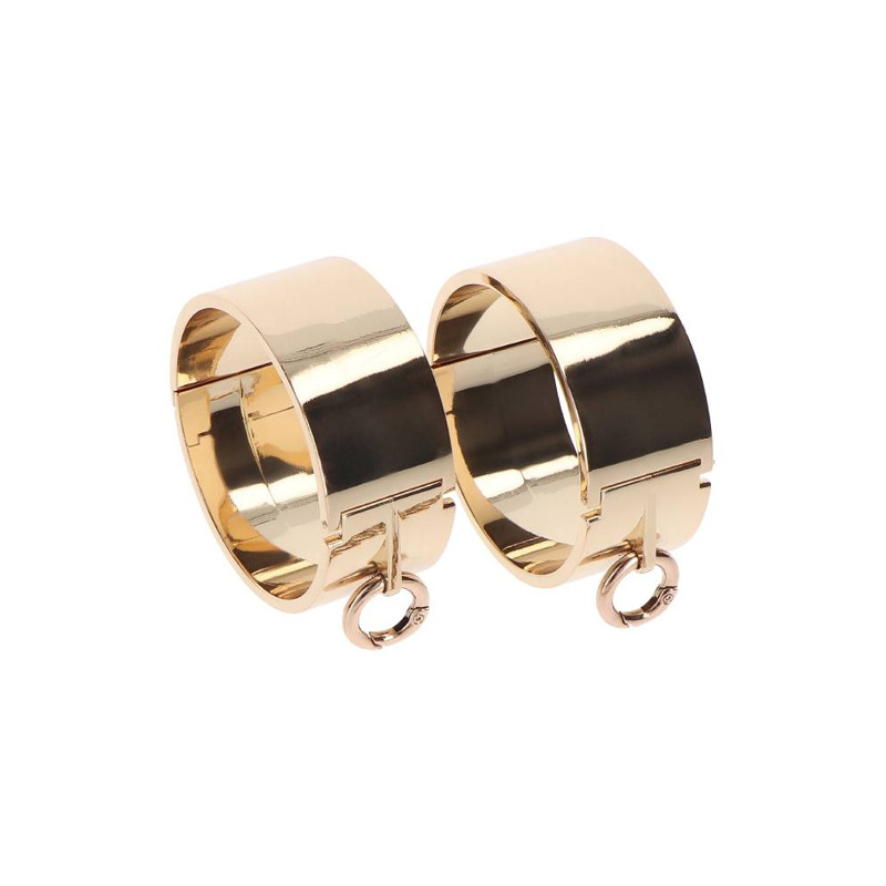 Наручники золотистые металлические Slave Wrist Cuffs TABOOM