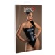 Боди без бретелей Daring Intimates, с эффектом мокрой ткани, черное, S
