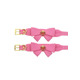 Поножи с бантиками Taboom Malibu Ankle Cuffs из веганской кожи, розовые