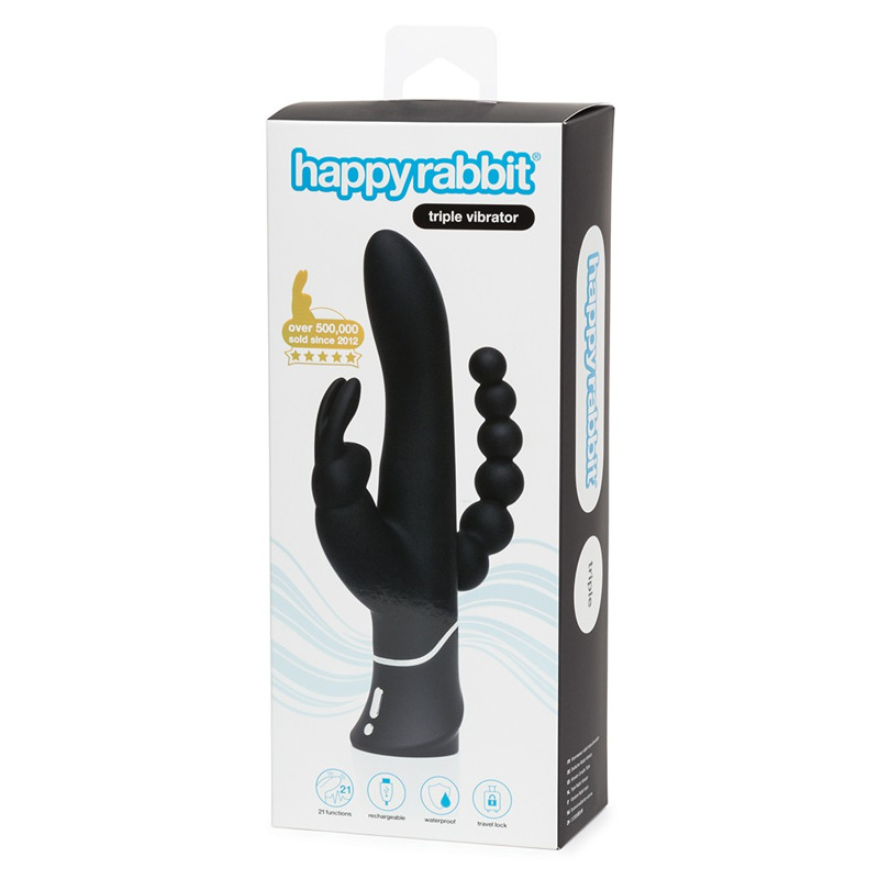 Тройной вибратор Happy Rabbit Triple Curve
