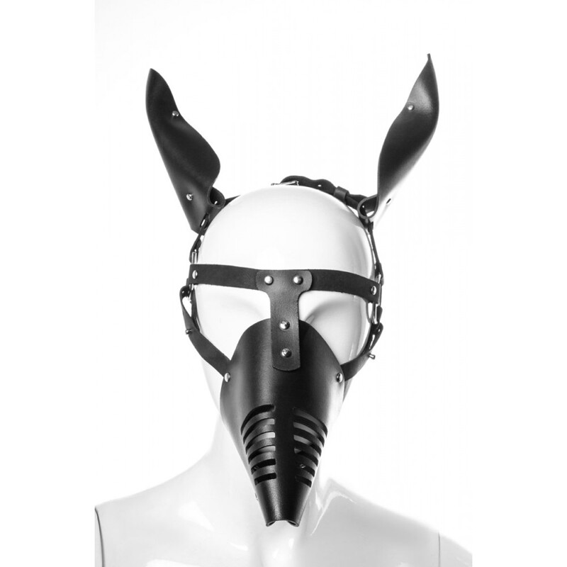 Маска Doberman MLA5 Candy Hero из кожи, ручная работа, черная