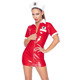 Костюм медсестры красный виниловый Black Level Vinyl Nurse 2 предмета, M