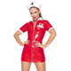 Костюм медсестры красный виниловый Black Level Vinyl Nurse 2 предмета, M
