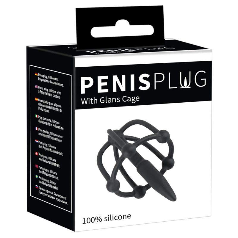 Уретральный катетер с клеткой для головки You2Toys P.Plug, черный