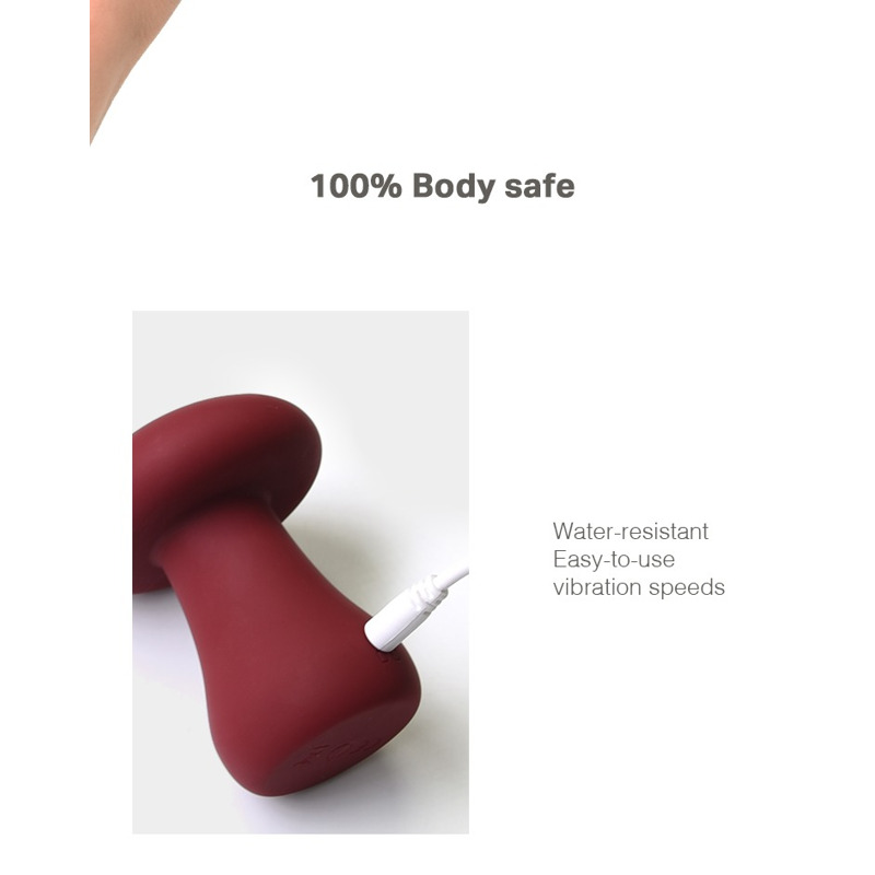Вибратор для клитора в форме грибочка Sweet Em Velvet Lure Розовый