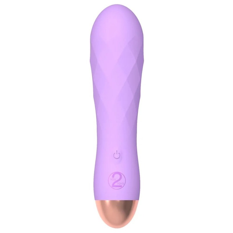 Мини-вибратор с рельефом You2Toys Cuties Gene лиловый